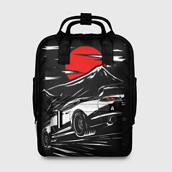 Рюкзак женский Toyota Supra: Red Moon, цвет: 3D-принт