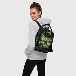 Рюкзак женский Зоро Ророноа с катанами Ван пис, цвет: 3D-принт — фото 2