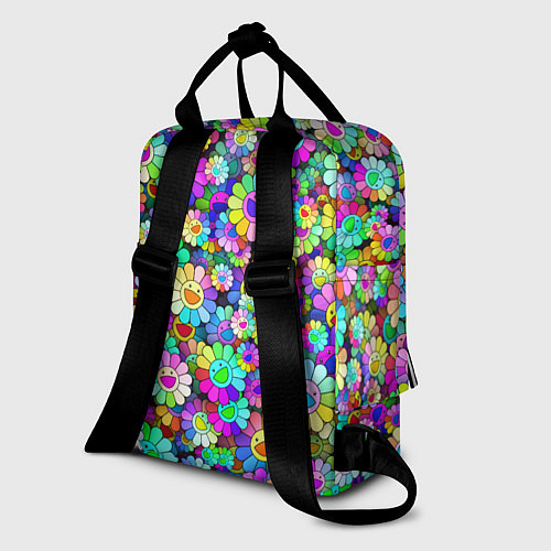 Женский рюкзак Rainbow flowers / 3D-принт – фото 2