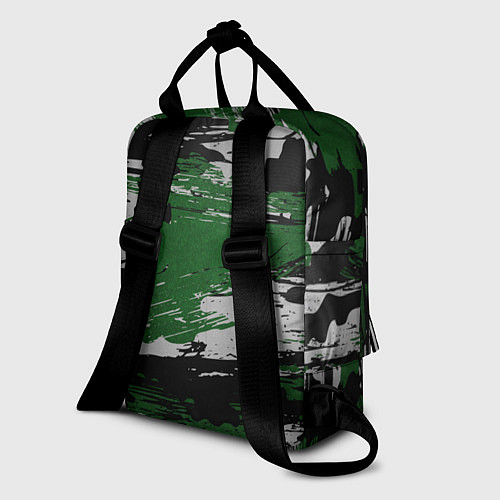 Женский рюкзак Green Paint Splash / 3D-принт – фото 2