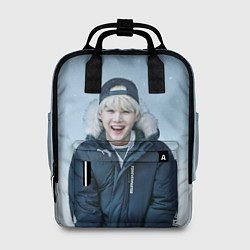 Рюкзак женский MIN YOONGI BTS WINTER, цвет: 3D-принт