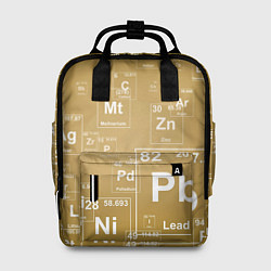 Рюкзак женский Pb - таблица Менделеева, цвет: 3D-принт