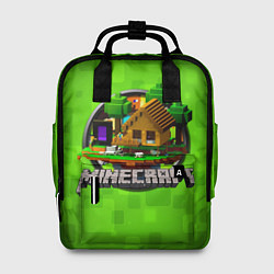 Рюкзак женский Minecraft Logo Green, цвет: 3D-принт