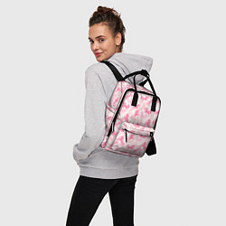 Рюкзак женский Розовые Единороги, цвет: 3D-принт — фото 2