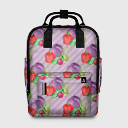 Рюкзак женский Овощной микс Vegan, цвет: 3D-принт