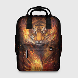 Рюкзак женский Огненный тигр Сила огня, цвет: 3D-принт