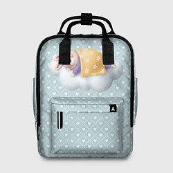 Рюкзак женский Спящий кролик, цвет: 3D-принт
