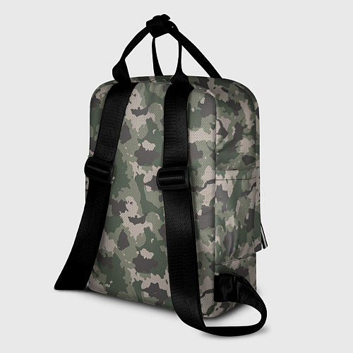 Женский рюкзак Зелено-Серый Камуфляж / 3D-принт – фото 2