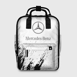 Рюкзак женский Mercedes-Benz - White texture, цвет: 3D-принт