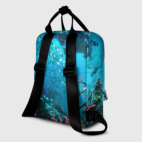 Женский рюкзак Horizon Forbidden West Подводный мир / 3D-принт – фото 2