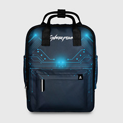Рюкзак женский Cyberpunk Неоновая микросхема, цвет: 3D-принт
