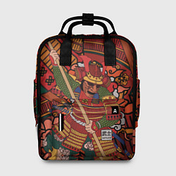 Рюкзак женский Warrior samurai, цвет: 3D-принт