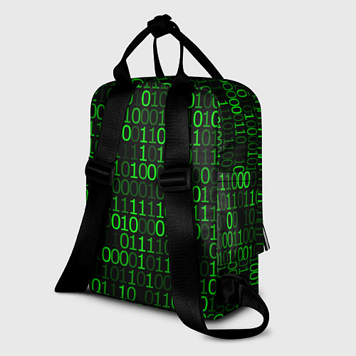 Женский рюкзак Бинарный Код Binary Code / 3D-принт – фото 2