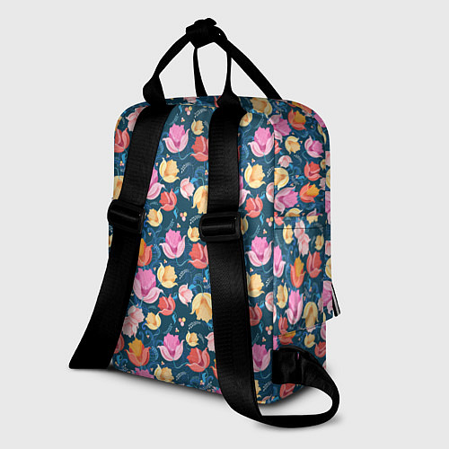 Женский рюкзак Поле цветов / 3D-принт – фото 2