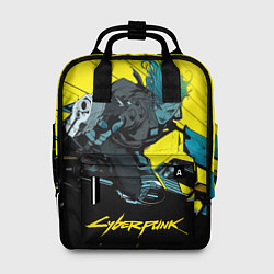 Рюкзак женский Vi Ви на мотоцикле cyberpunk 2077, цвет: 3D-принт