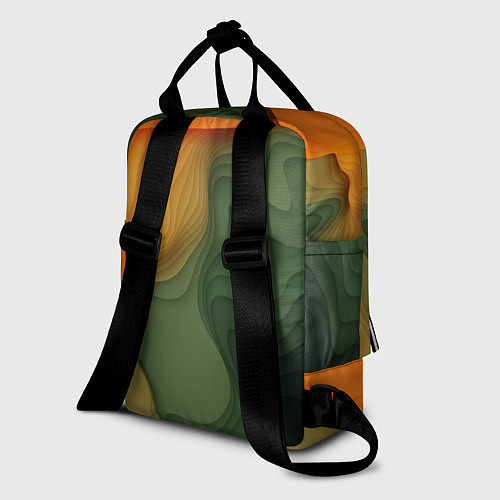 Женский рюкзак Зеленые дюны / 3D-принт – фото 2