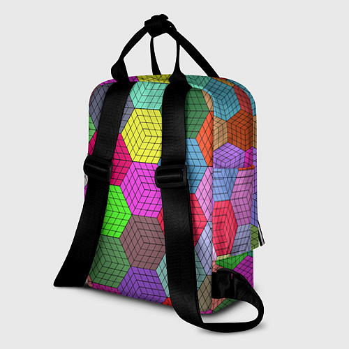 Женский рюкзак Геометрический узор Pattern / 3D-принт – фото 2
