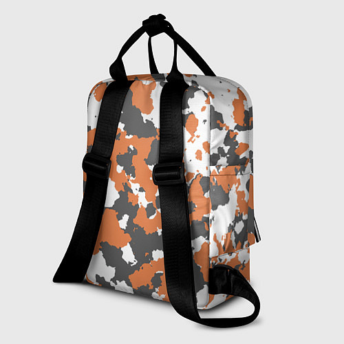 Женский рюкзак Orange Camo / 3D-принт – фото 2