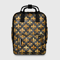 Рюкзак женский Классические золотые узоры паттерн, цвет: 3D-принт