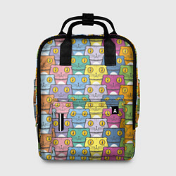 Рюкзак женский FamousNiki патерн, цвет: 3D-принт