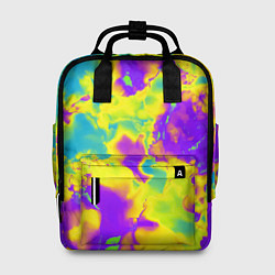 Рюкзак женский Яркие неоновые краски, цвет: 3D-принт
