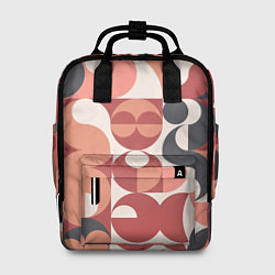Рюкзак женский Геометрический орнамент оранж, цвет: 3D-принт
