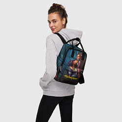 Рюкзак женский Panam sexy cyberpunk2077 18, цвет: 3D-принт — фото 2