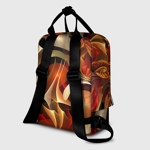 Женский рюкзак Абстрактные цифровые спирали / 3D-принт – фото 2