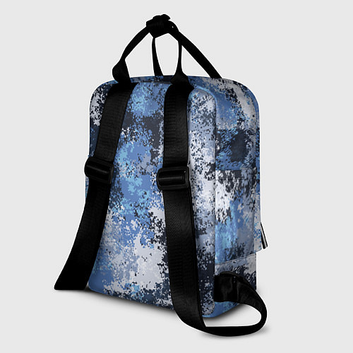 Женский рюкзак Спортивный камуфляж Пикси - Черника / 3D-принт – фото 2