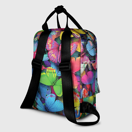 Женский рюкзак Стая бабочек Pattern / 3D-принт – фото 2