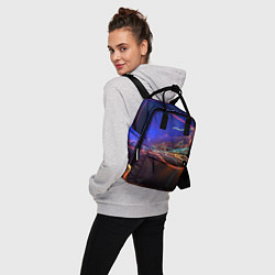 Рюкзак женский Neon vanguard pattern Lightning Fashion 2023, цвет: 3D-принт — фото 2