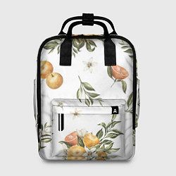 Рюкзак женский Цветы и Мандарин, цвет: 3D-принт