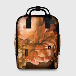 Рюкзак женский Цветы Пионы, цвет: 3D-принт
