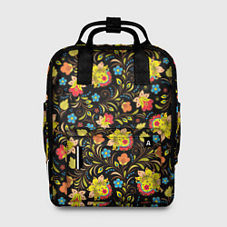 Рюкзак женский Мелкая хохлома, цвет: 3D-принт