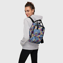 Рюкзак женский Цветочные узоры, цвет: 3D-принт — фото 2