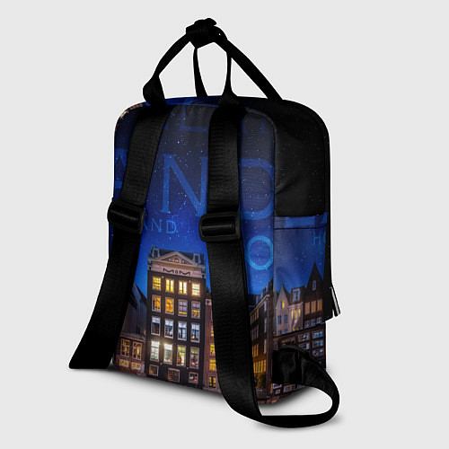 Женский рюкзак Голландия в ночи / 3D-принт – фото 2