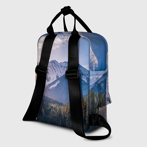 Женский рюкзак Горы Лес Солнце / 3D-принт – фото 2