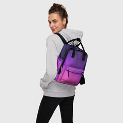 Рюкзак женский Розовофиолетовый градиент, цвет: 3D-принт — фото 2