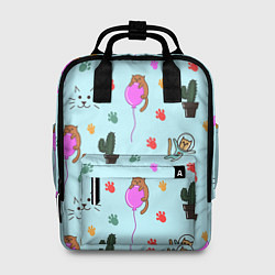 Рюкзак женский ИГРИВЫЕ КОТЯТА, цвет: 3D-принт