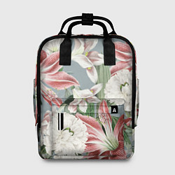 Рюкзак женский Цветы Романтические Лилии, цвет: 3D-принт
