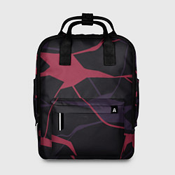 Рюкзак женский Розово-сиреневые линии, цвет: 3D-принт
