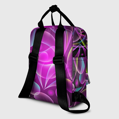 Женский рюкзак Объемные абстрактные узоры / 3D-принт – фото 2
