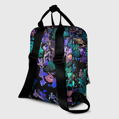 Женский рюкзак Floral pattern Summer night Fashion trend 2025 / 3D-принт – фото 2