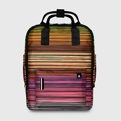 Женский рюкзак Multicolored thin stripes Разноцветные полосы