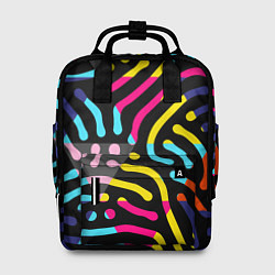 Рюкзак женский Красочный авангардный паттерн, цвет: 3D-принт