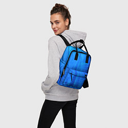 Рюкзак женский Неоновый фонари и лучи - Синий, цвет: 3D-принт — фото 2