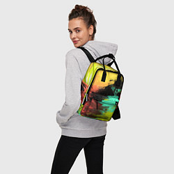 Рюкзак женский Яркий красочный гранж, цвет: 3D-принт — фото 2