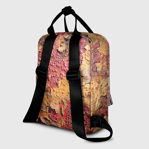 Женский рюкзак Фактура ржавого железа / 3D-принт – фото 2