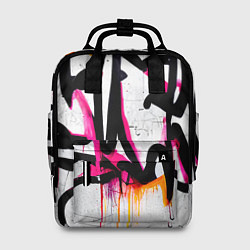 Рюкзак женский Крупные граффити узоры, цвет: 3D-принт