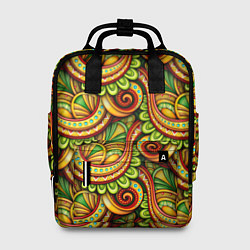Рюкзак женский Летние объемные узоры, цвет: 3D-принт